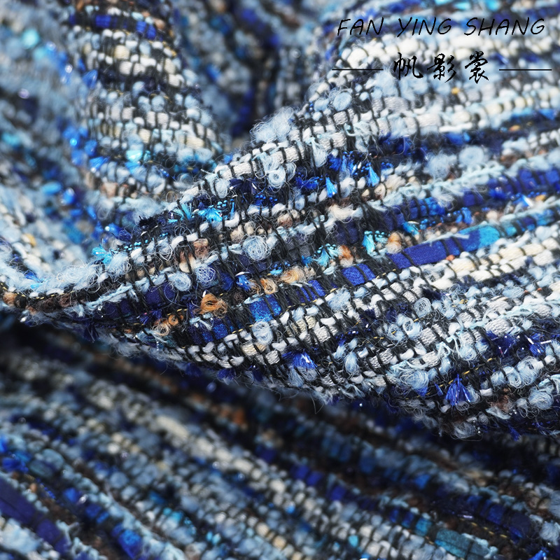 Sewing Tweed - 2025 Serie Blu Luminoso Chiffon di