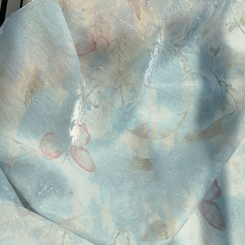 Sewing Garments - Tessuto Stampato Jacquard Floreale in Stile
