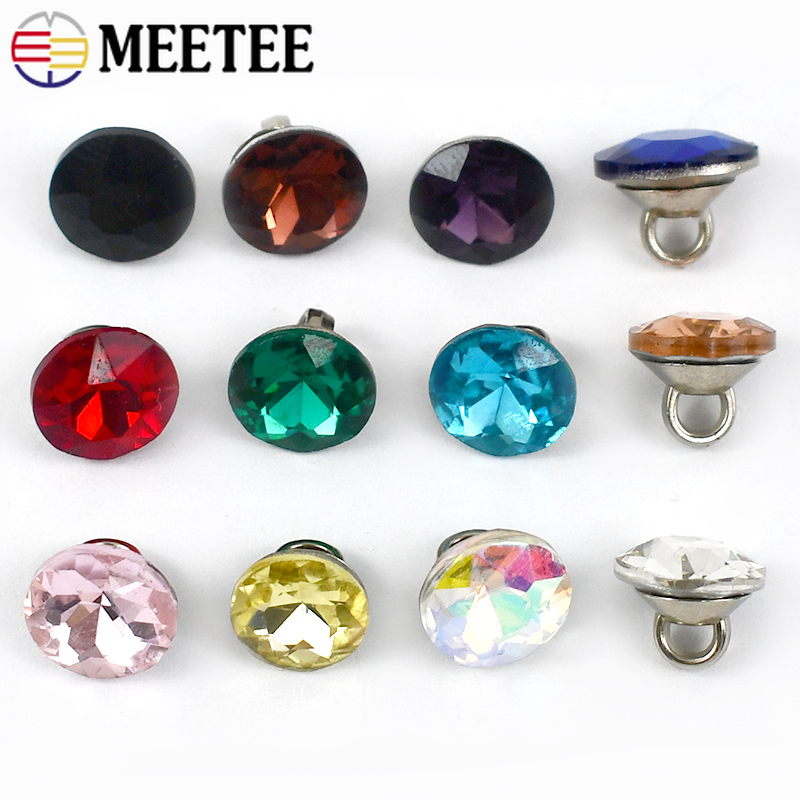 Button Hole Cutter - Meetee 20/50 Pz 9mm Bottoni Strass