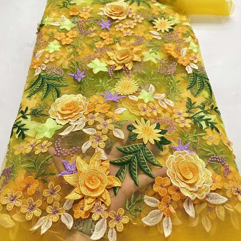 Tessuto in Tulle Ricamato Flor - Textile And Sewing Supply recensione e prezzo