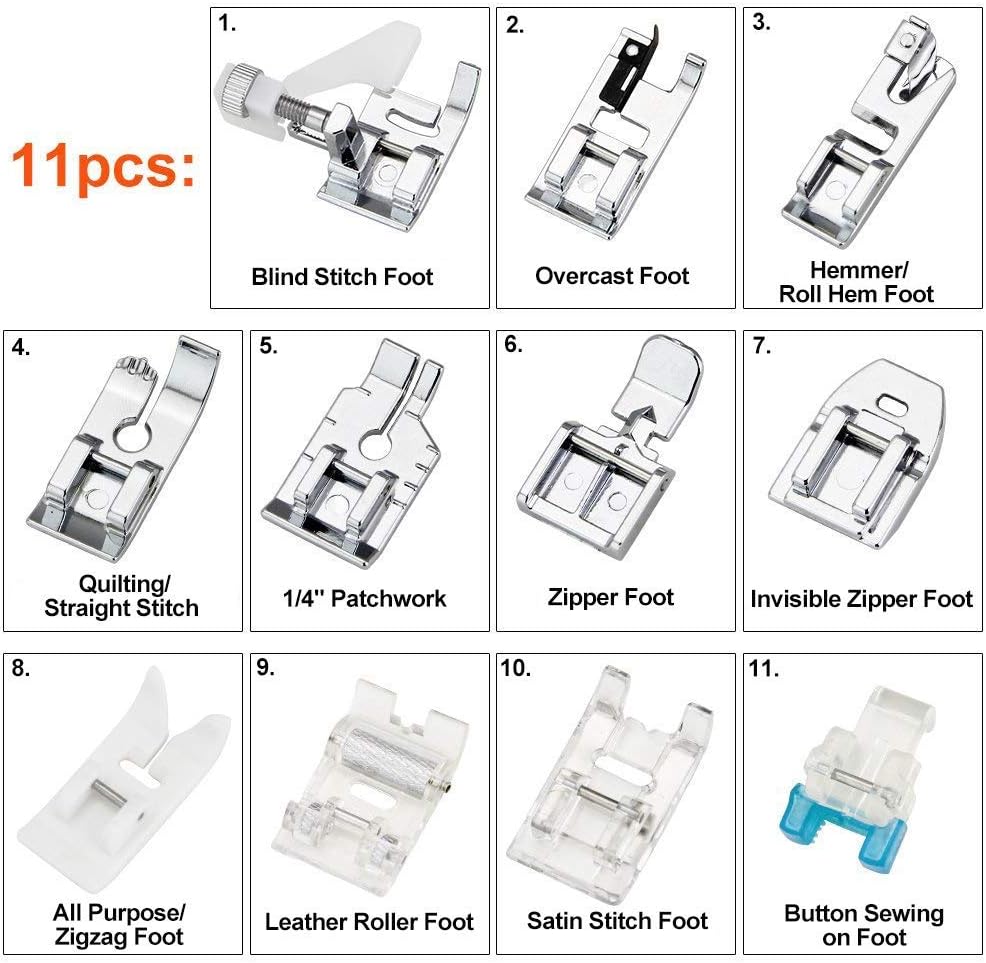 Set di 11 Piedini Premistoffa  - Textile Sewing Machine recensione e prezzo