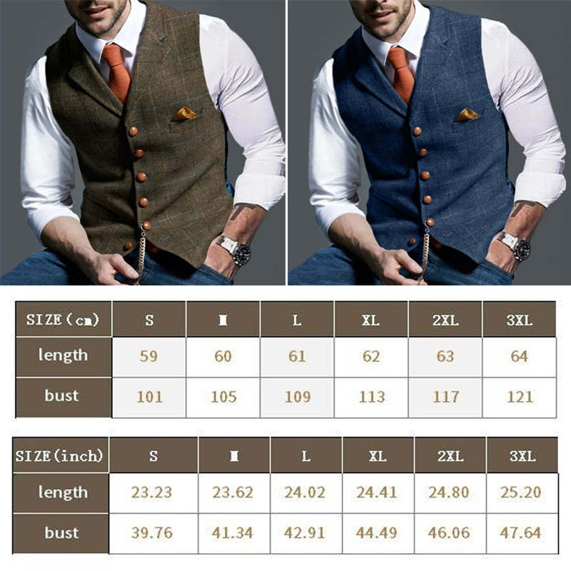 Gilet da uomo di moda risvolto - Sewing Tweed recensione e prezzo